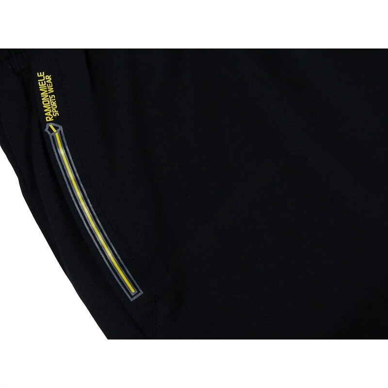 2XL-8XL méretű R.Fekete zsebes nagyméretű pamut rövidnadrág sportos férfiaknak