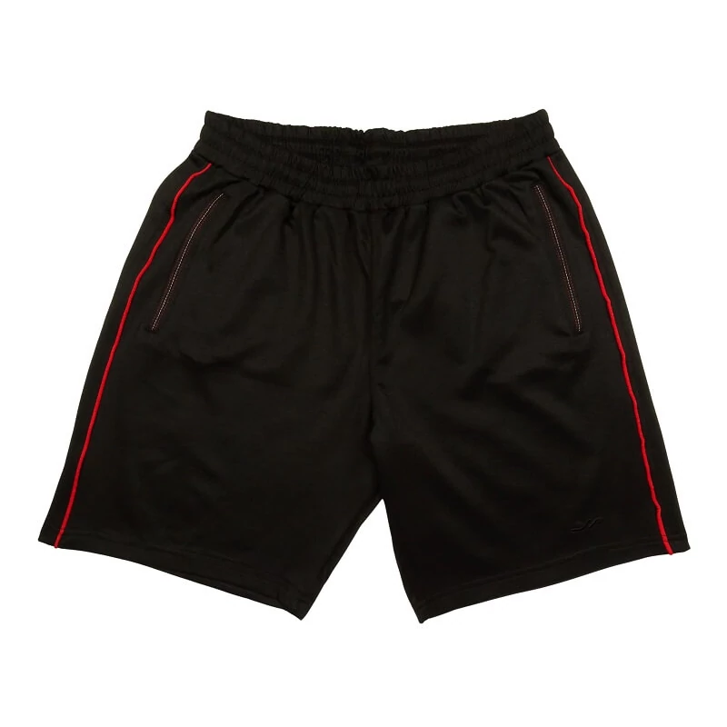 Nagyméretű férfi rövidnadrág Sport (XL) fekete piros