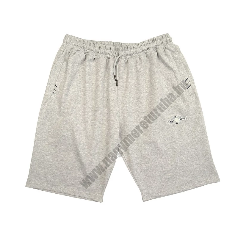 Nagy 3XL,4XL,5XL,6XL,7XL,8XL méretű férfi szürke színű, pamut rövidnadrág cipzáras zsebekkel. Prémium minőségű 100% pamutból!Rendeljen online, gyors 1-2 napos szállítással vagy jöjjön el hozzánk és próbálja fel személyesen!