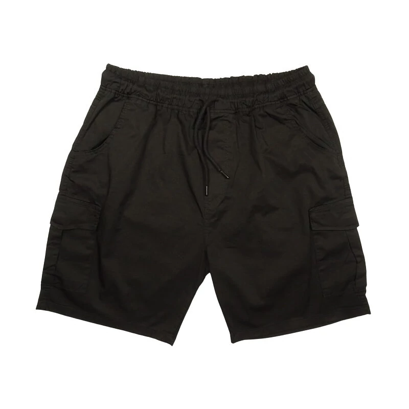 Nagy 3XL,4XL,5XL,6XL,7XL,8XL méretű PP.Street fekete oldalzsebes vékony rövidnadrág, sportos férfiaknak.Prémium minőségű rugalmas pamutból.Rendeljen online,gyors szállítással!1