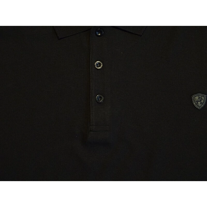 Férfi galléros póló 5XL fekete