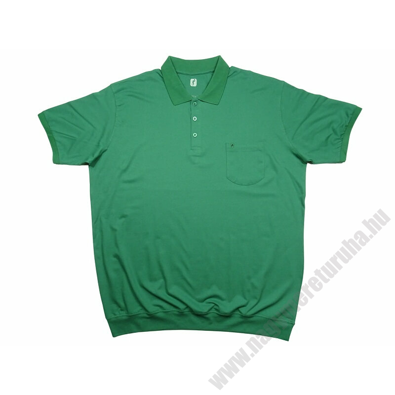 2XL-6XL méretű prémium minőségű A.Zöld zsebes rövid ujjú nagyméretű galléros passzés póló férfiaknak, akár személyes átvétellel is. Vásárolja meg online, pontos mérettáblázatunk segítségével!1