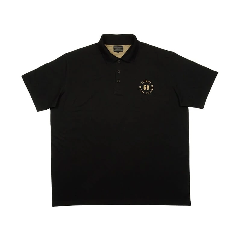 Extra nagy 3XL-8XL méretű prémium minőségű U.BG fekete rövid ujjú galléros póló férfiaknak, akár személyes átvétellel is. Vásárolja meg online, pontos mérettáblázatunk segítségével!1