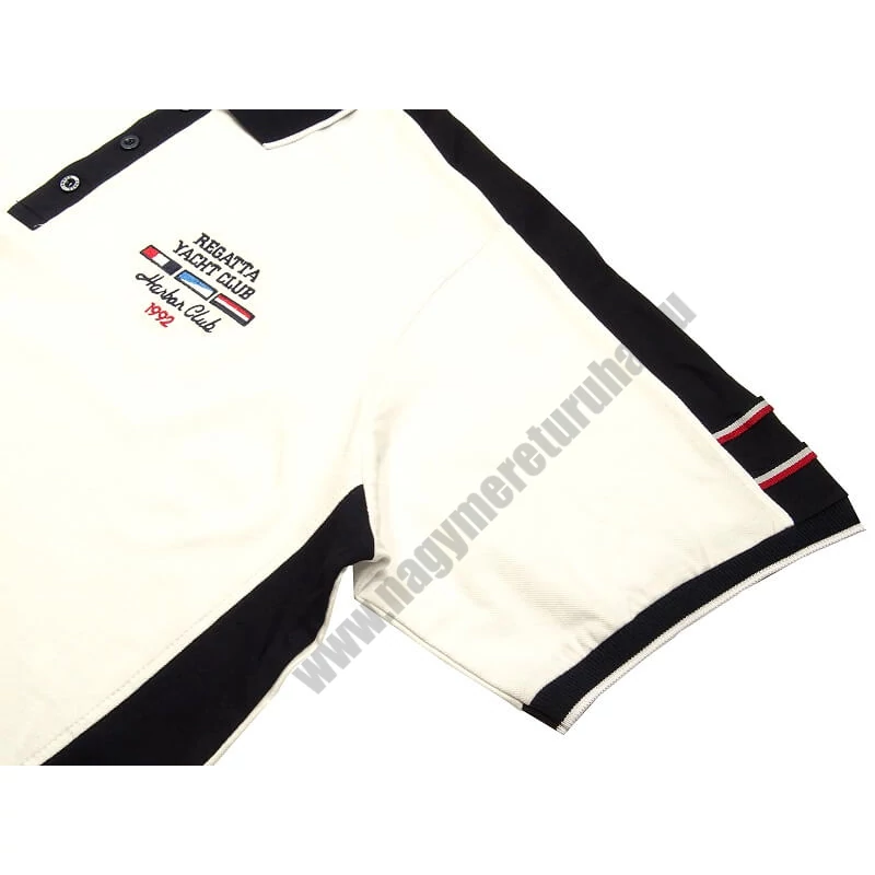 Férfi galléros póló Coast 2XL fehér