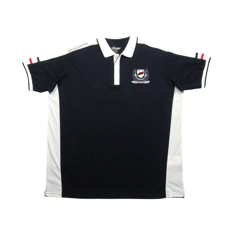 Férfi galléros póló Soccer 2XL sötétkék