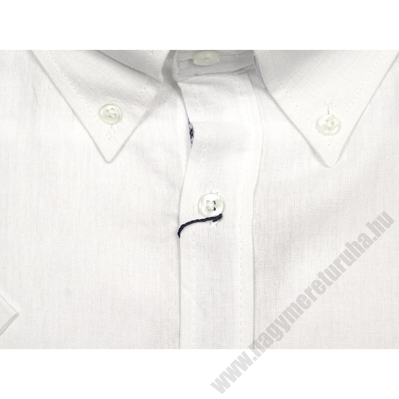 6XL-9XL- B.Fehér zsebes férfi EXTRA nagyméretű rövid ujjú lenvászon ing prémium minőségű anyagból.Rendeljen online kényelmesen vagy jöjjön el személyesen üzletünkbe!2