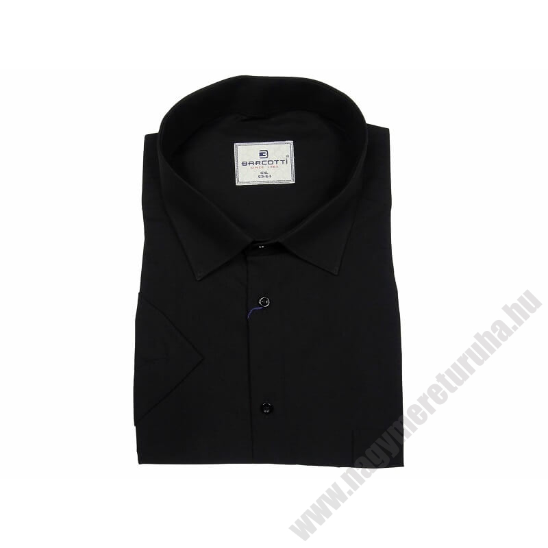 6XL-9XL- B.Fekete zsebes férfi EXTRA nagyméretű rövid ujjú ing kiváló minőségű rugalmas pamut anyagból.Rendeljen online kényelmesen vagy jöjjön el személyesen üzletünkbe!