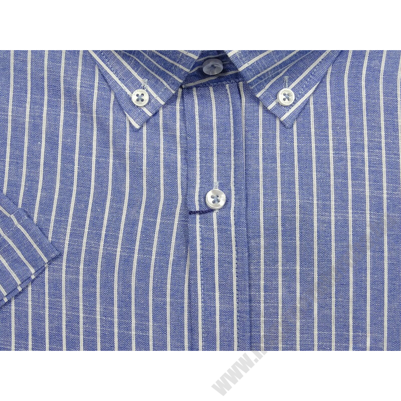 Kiváló minőségű, nagy 3XL-6XL méretű nyári B.Kék csíkos, zsebes férfi rövid ujjú lenvászon ing.Rendeljen online kényelmesen vagy jöjjön el személyesen üzletünkbe!2