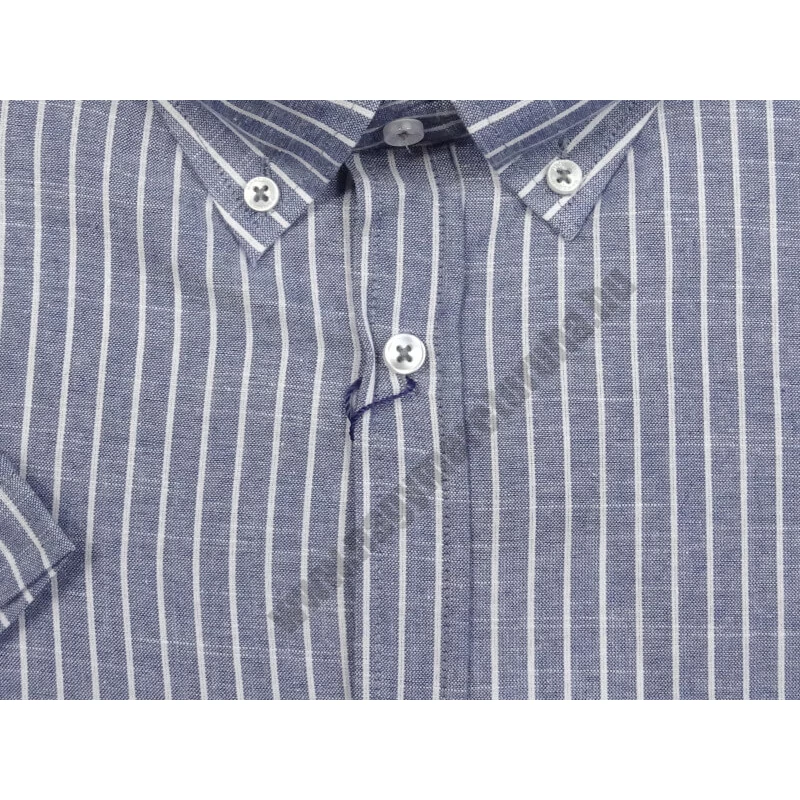 Kiváló minőségű, nagy 3XL-6XL méretű nyári B.Szürke csíkos, zsebes férfi rövid ujjú lenvászon ing.Rendeljen online kényelmesen vagy jöjjön el személyesen üzletünkbe!2