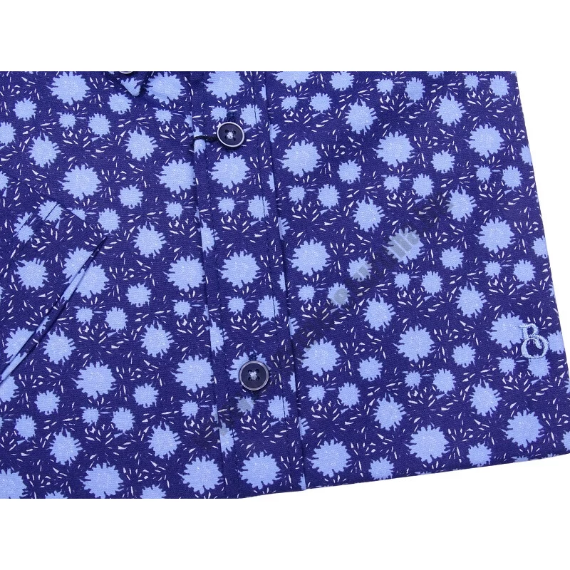 6XL-9XL- B.Kék búzavirágos férfi EXTRA nagyméretű rövid ujjú ing kiváló minőségű rugalmas pamut anyagból.Rendeljen online kényelmesen vagy jöjjön el személyesen üzletünkbe!3