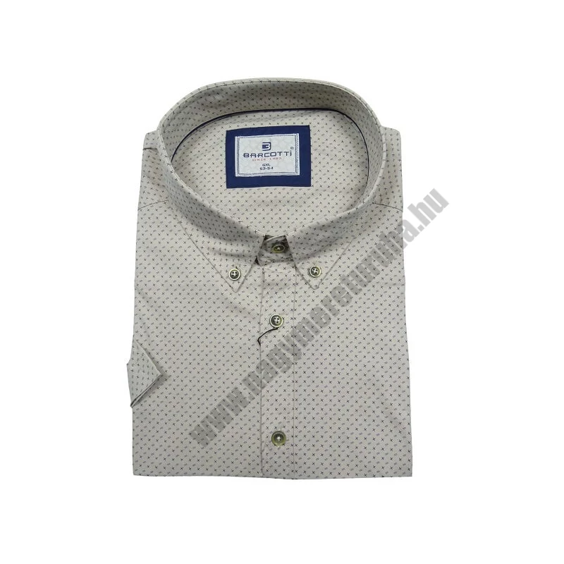 Extra nagyméretű sportos elegáns B.Bézs Cross férfi rövid ujjú ing kiváló minőségű rugalmas pamut anyagból 6XL-9XL méretekben.Rendeljen online kényelmesen vagy jöjjön el személyesen üzletünkbe!