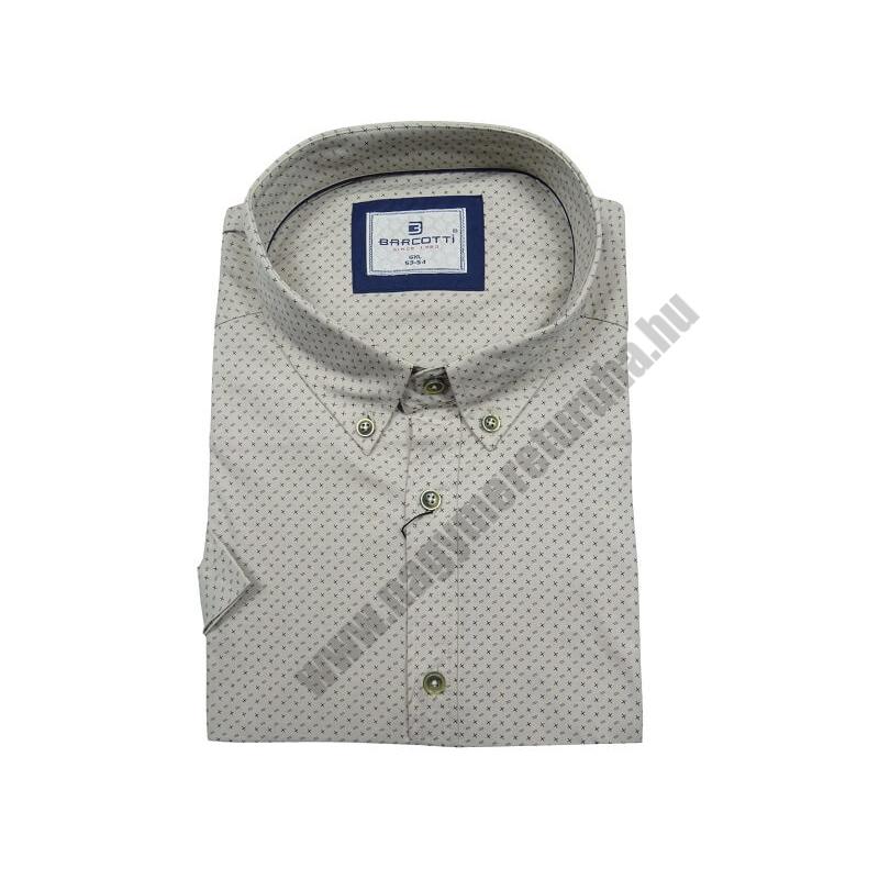 Extra nagyméretű sportos elegáns B.Bézs Cross férfi rövid ujjú ing kiváló minőségű rugalmas pamut anyagból 6XL-9XL méretekben.Rendeljen online kényelmesen vagy jöjjön el személyesen üzletünkbe!