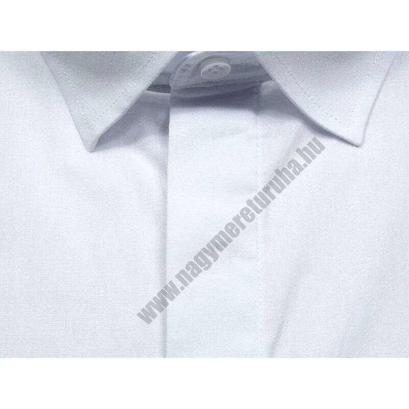 Nagy 2XL-6XL méretű B.Fehér rejtett gombos férfi rövid ujjú ing prémium minőségű rugalmas pamut anyagból.Rendeljen online kényelmesen vagy jöjjön el személyesen üzletünkbe!2