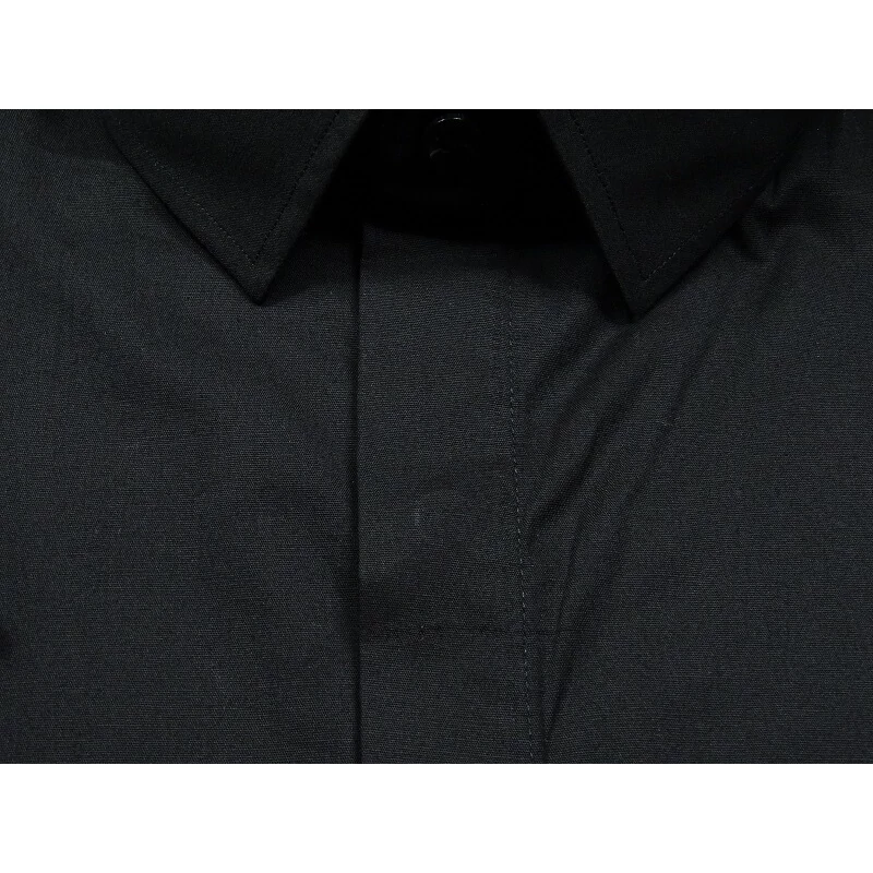 Nagy 2XL-6XL méretű B.Fekete,sima rejtett gombos férfi rövid ujjú ing prémium minőségű rugalmas pamut anyagból.Rendeljen online kényelmesen vagy jöjjön el személyesen üzletünkbe!2