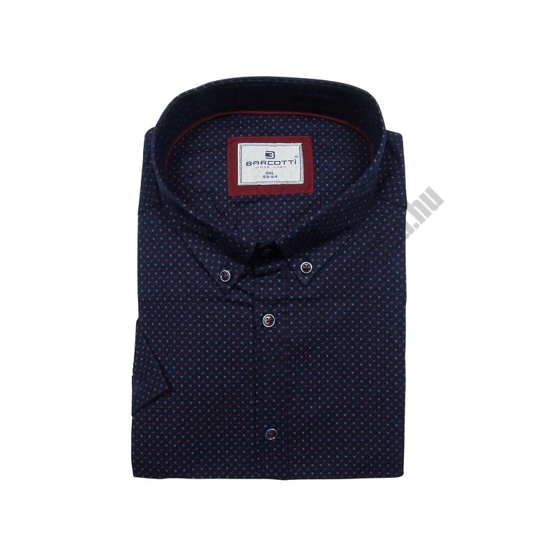 Extra nagyméretű sportos elegáns B.Sötétkék Cross férfi rövid ujjú ing kiváló minőségű rugalmas pamut anyagból 6XL-9XL méretekben.Rendeljen online kényelmesen vagy jöjjön el személyesen üzletünkbe!