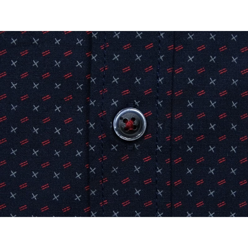 Extra nagyméretű sportos elegáns B.Sötétkék Cross férfi rövid ujjú ing kiváló minőségű rugalmas pamut anyagból 6XL-9XL méretekben.Rendeljen online kényelmesen vagy jöjjön el személyesen üzletünkbe!3