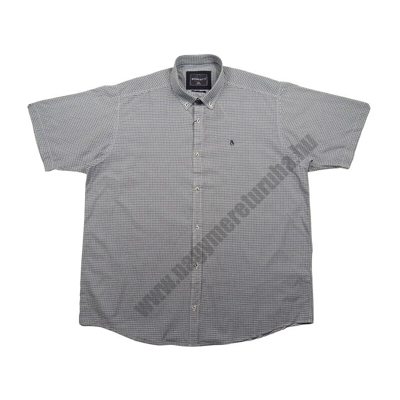 Nyári vékony nagyméretű férfi rövid ujjú vászon ing 2XL, 3XL, 4XL, 5XL, 6XL méretekben. Fehér alapon apró sötétkék virág mintás.Prémium minőségű 100% pamut anyagból.Rendeljen online kényelmesen vagy jöjjön el személyesen üzletünkbe!