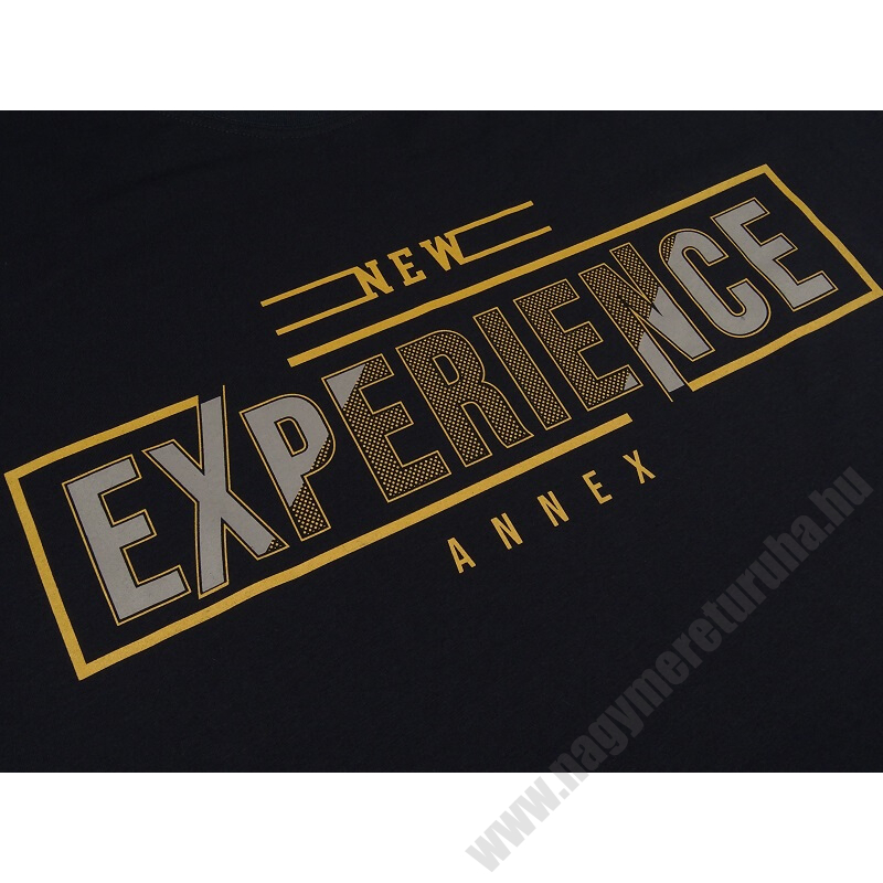 2XL-6XL méretű A.Experience sötétkék nagyméretű férfi rövid ujjú póló 100% prémium pamutból. Rendeljen kényelemesen, gyors szállítással!2