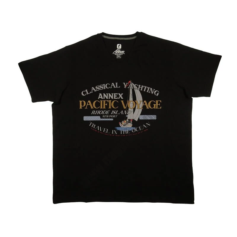 2XL,3XL,4XL,5XL,6XL méretű A.Pacific fekete nagyméretű férfi rövid ujjú póló, rugalmas 100% prémium pamutból. Rendeljen kényelemesen, vagy jöjjön el hozzánk személyesen üzletünkbe!1