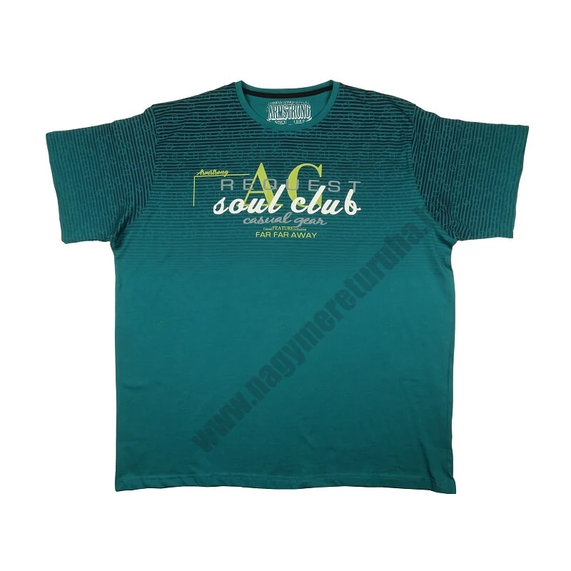 2XL-6XL méretű S.Club petrol nagyméretű férfi rövid ujjú póló 100% prémium pamutból. Rendeljen kényelemesen, gyors szállítással!1