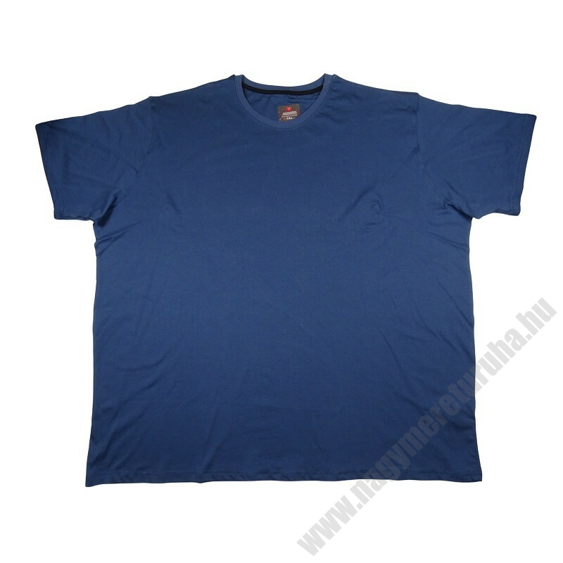 7XL-10XL méretű A.Kék sima extra nagyméretű férfi rövid ujjú póló 100% prémium pamutból a kényelmes hétköznapokra. Rendeljen online, pár kattintással vagy jöjjön el hozzánk személyesen!1