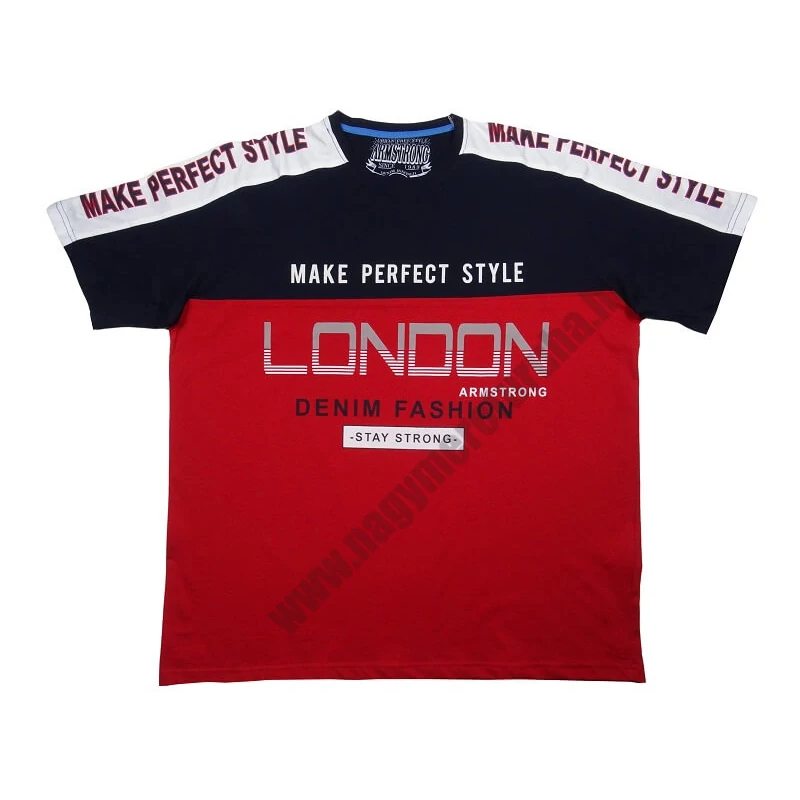 Divatos nagy 2XL méretű A.London bordó férfi rövid ujjú póló nyomott felirattal, 100% prémium pamutból. Rendeljen kényelemesen, gyors szállítással vagy jöjjön el hozzánk személyesen üzletünkbe!1