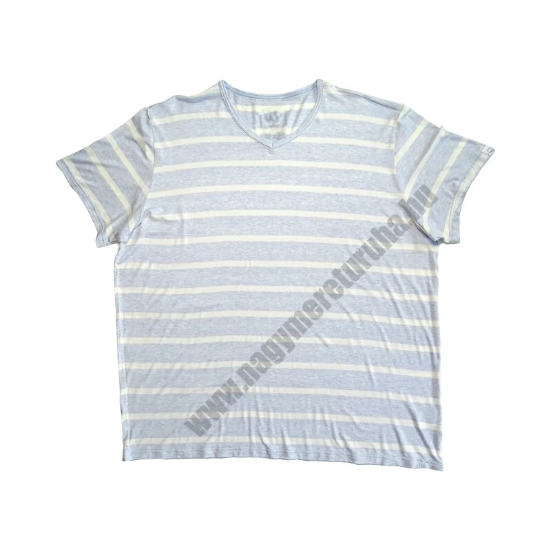 L,XL,2XL, 3XL, 4XL, 5XL, 6XL,7XL nagyméretű csíkos férfi rövid ujjú póló V-nyakkal. Extra vékony, puha és rugalmas pamutból. Rendeljen online, pár kattintással vagy jöjjön el hozzánk személyesen!1