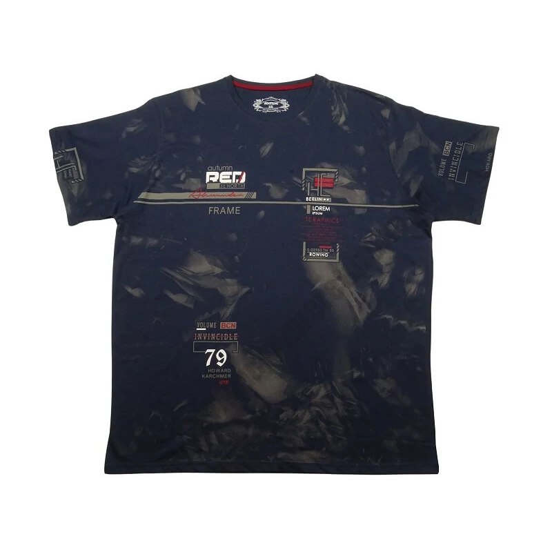 Férfi 2XL,3XL,4XL,5XL,6XL nagyméretű A.Berlin sötétkék férfi rövid ujjú póló nyomott felirattal, 100% prémium pamutból. Rendeljen kényelemesen, gyors szállítással vagy jöjjön el hozzánk személyesen üzletünkbe!1