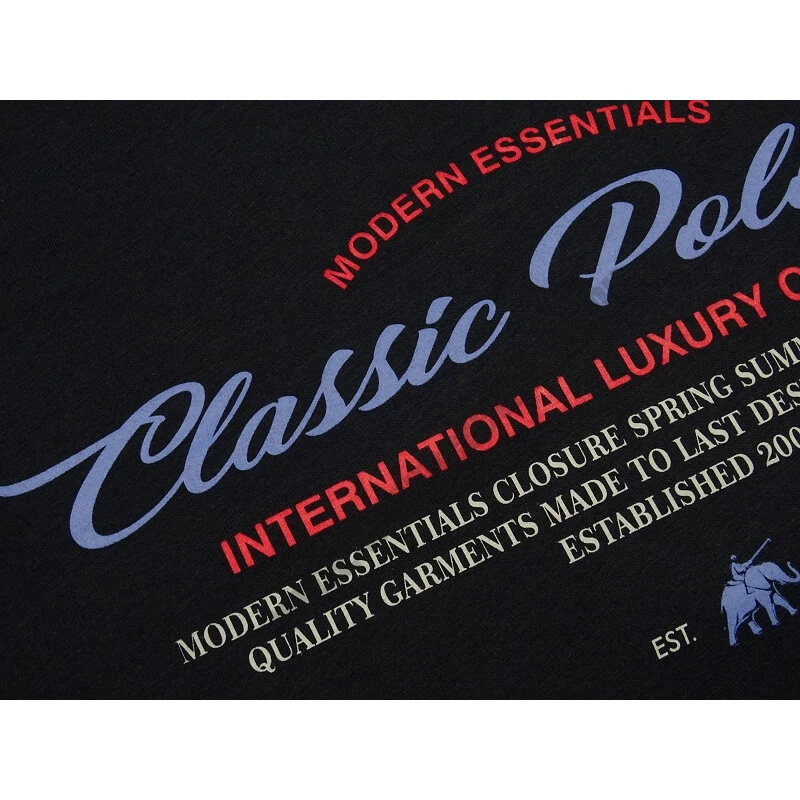 Férfi 3XL,4XL,5XL,6XL-nagyméretű rövid ujjú póló sötétkék színben, divatos színes felirattal. 100% prémium minőségű pamutból. Rendeljen online, pár kattintással vagy jöjjön el hozzánk személyesen!2