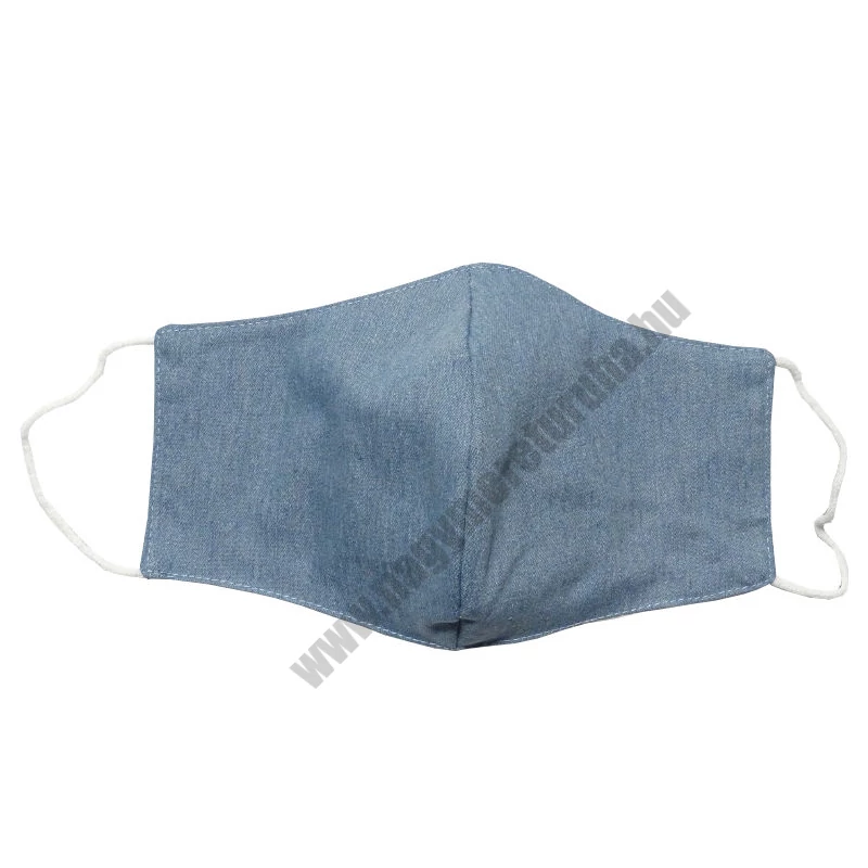 Nagyméretű férfi szájmaszk farmer világoskék