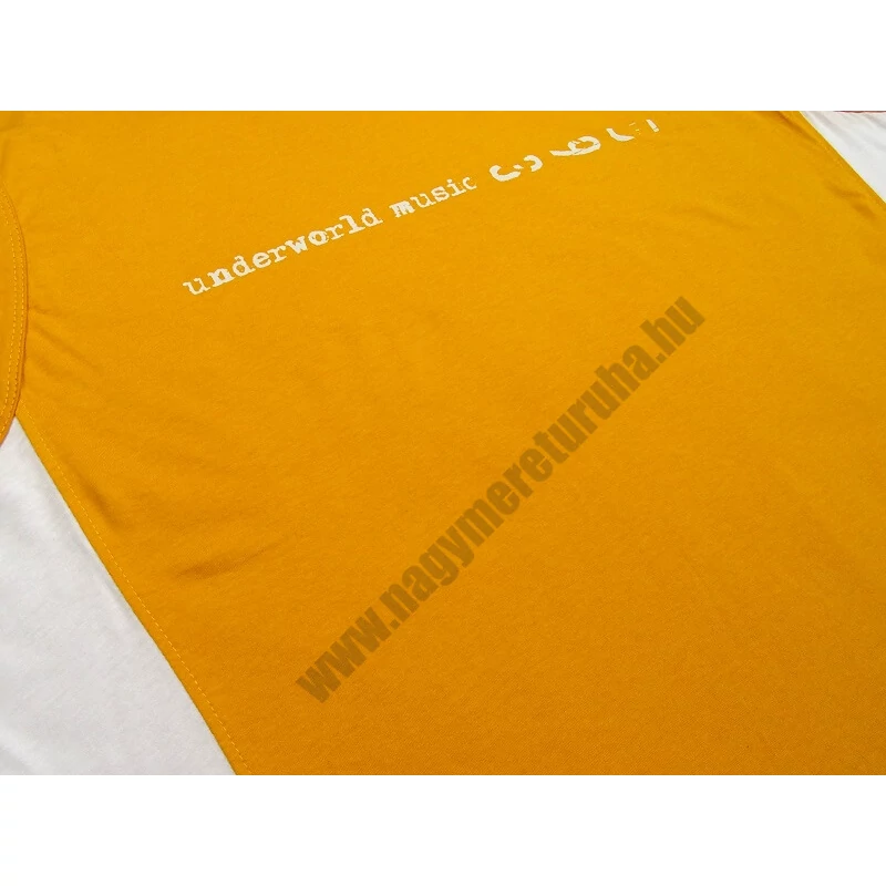 2XL,3XL,4XL,5XL,6XL A.Music sárga nagyméretű férfi ujjatlan póló 100% prémium pamutból. Rendeljen kényelemesen, gyors szállítással!2