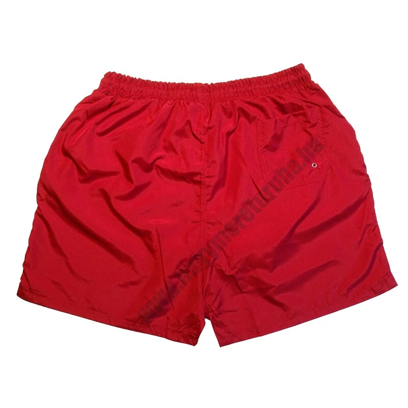 Nagyméretű férfi fürdőnadrág fehér piros