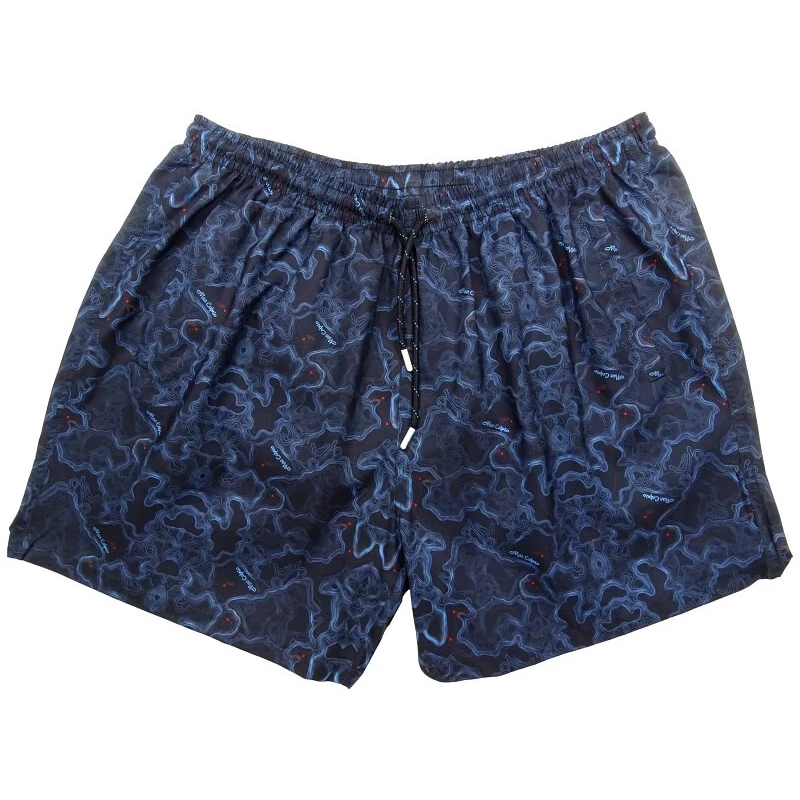 Divatos férfi 2XL-6XL nagyméretű MC.Clombus sötétkék, mintás fürdőnadrág, cipzáras zsebekkel. Rendeljen online, gyors szállítással vagy látogasson el hozzánk üzletünkbe!