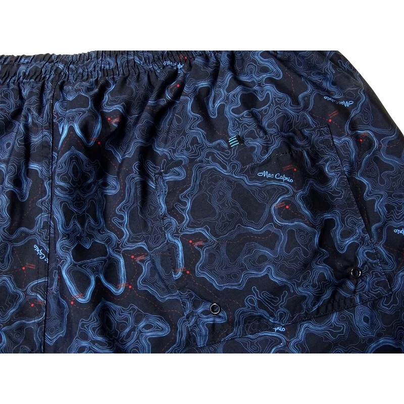 Divatos férfi 2XL-6XL nagyméretű MC.Clombus sötétkék, mintás fürdőnadrág, cipzáras zsebekkel. Rendeljen online, gyors szállítással vagy látogasson el hozzánk üzletünkbe!3