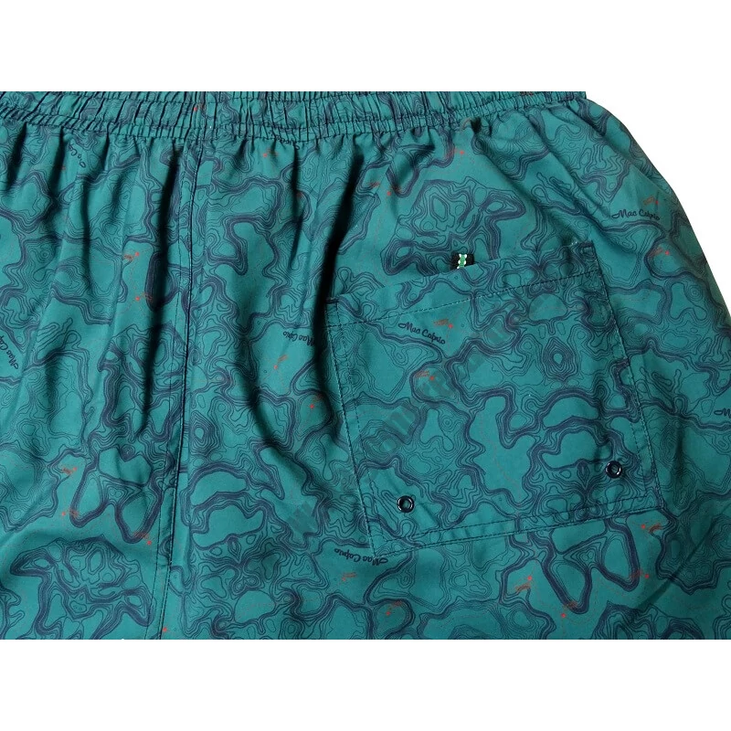 Divatos férfi 2XL-6XL nagyméretű MC.Clombus türkiz zöld, mintás fürdőnadrág, cipzáras zsebekkel. Rendeljen online, gyors szállítással vagy látogasson el hozzánk üzletünkbe!3