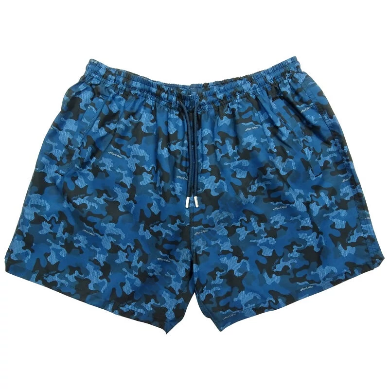Divatos férfi 2XL-6XL nagyméretű MC.Military kék, terepmintás fürdőnadrág, cipzáras zsebekkel. Rendeljen online, gyors szállítással vagy látogasson el hozzánk üzletünkbe!
