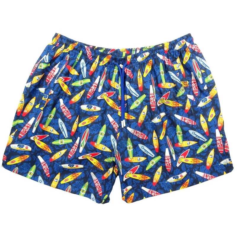 Nagyméretű férfi fürdőnadrág kék 6XL Surf